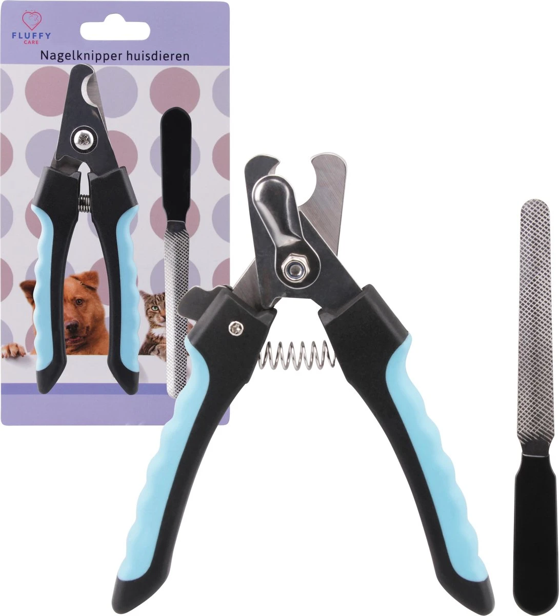 FluffyCare - Professionele Nagelschaar- Nagelschaar Hond - Nagelschaar Kat - Nagelknipper Hond En Kat - Nagelknipper Kat - Nagelknipper Hond - NagelTang Dieren - Poot Verzorging