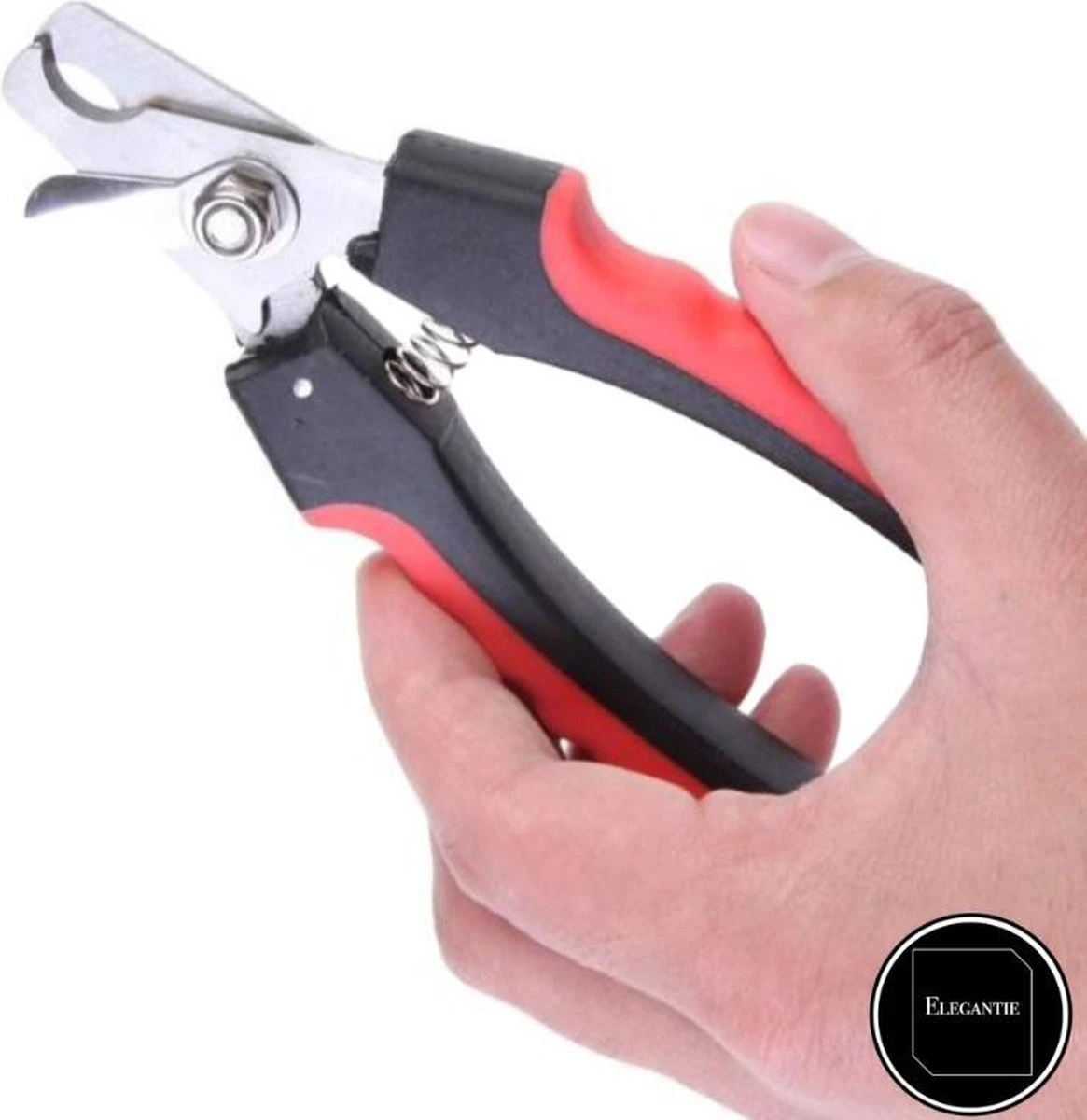 ElegaPet Professionele Nagelknipper Hond L - Rood Zwart - Dier - Nageltang Met Veiligheidsstop Nagelschaar - Image 5