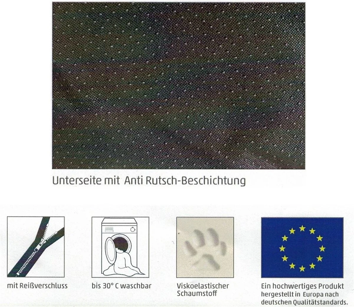 Sun Garden Pallina Orthopedisch Hondenkussen 120x80x27cm Antraciet/Grijs - Image 7