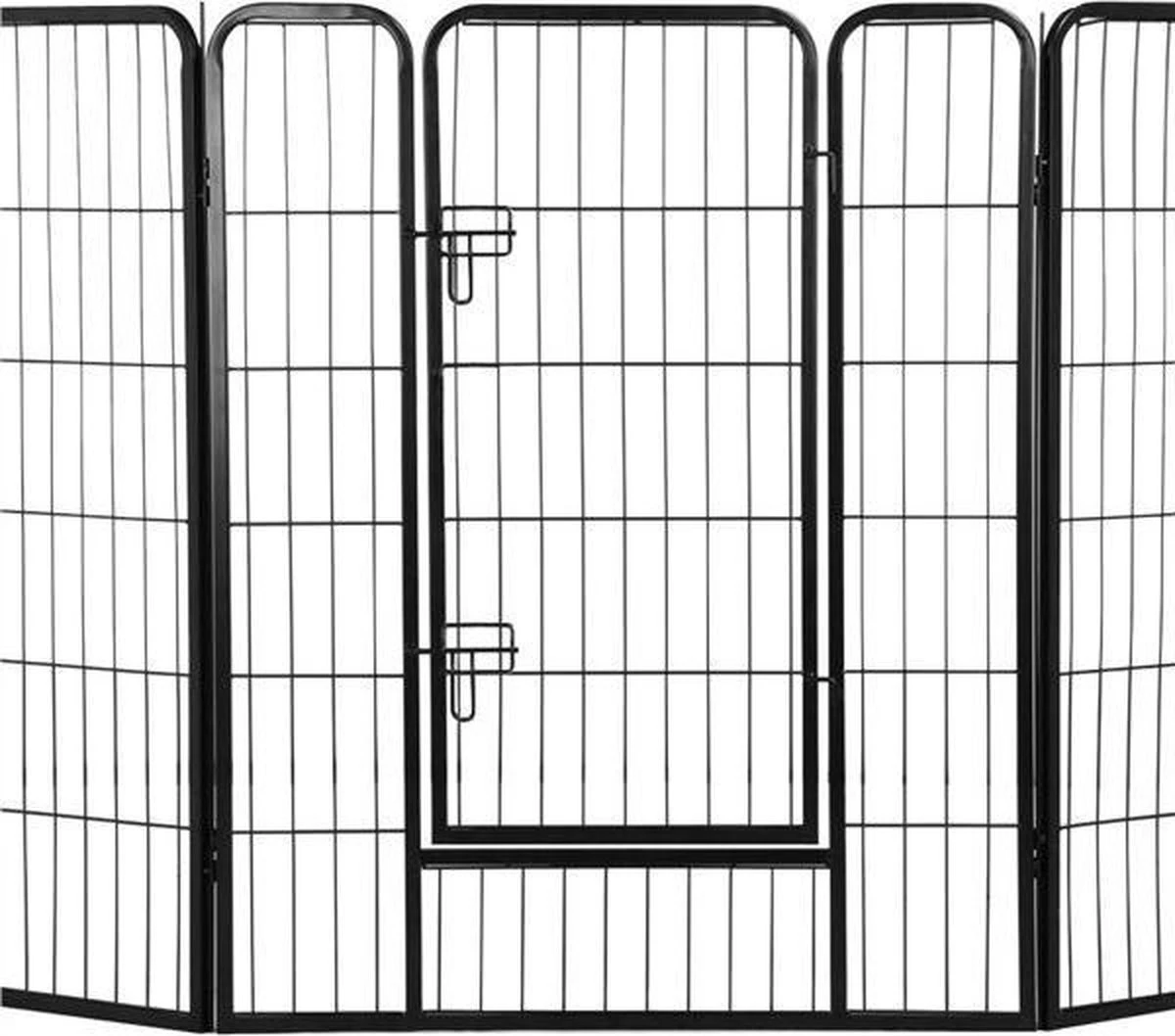 Merkloos Topmast Premium Puppyren - 120 Cm Hoog - 640 Cm Omtrek - Hondenren - Hondenhok - Zwart - Image 3