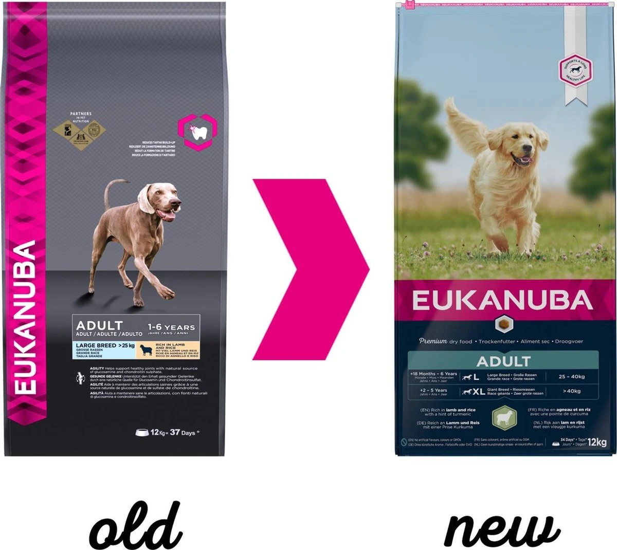 Eukanuba Dog Adult Large Breed Lam/Rice - 12 KG - Image 3