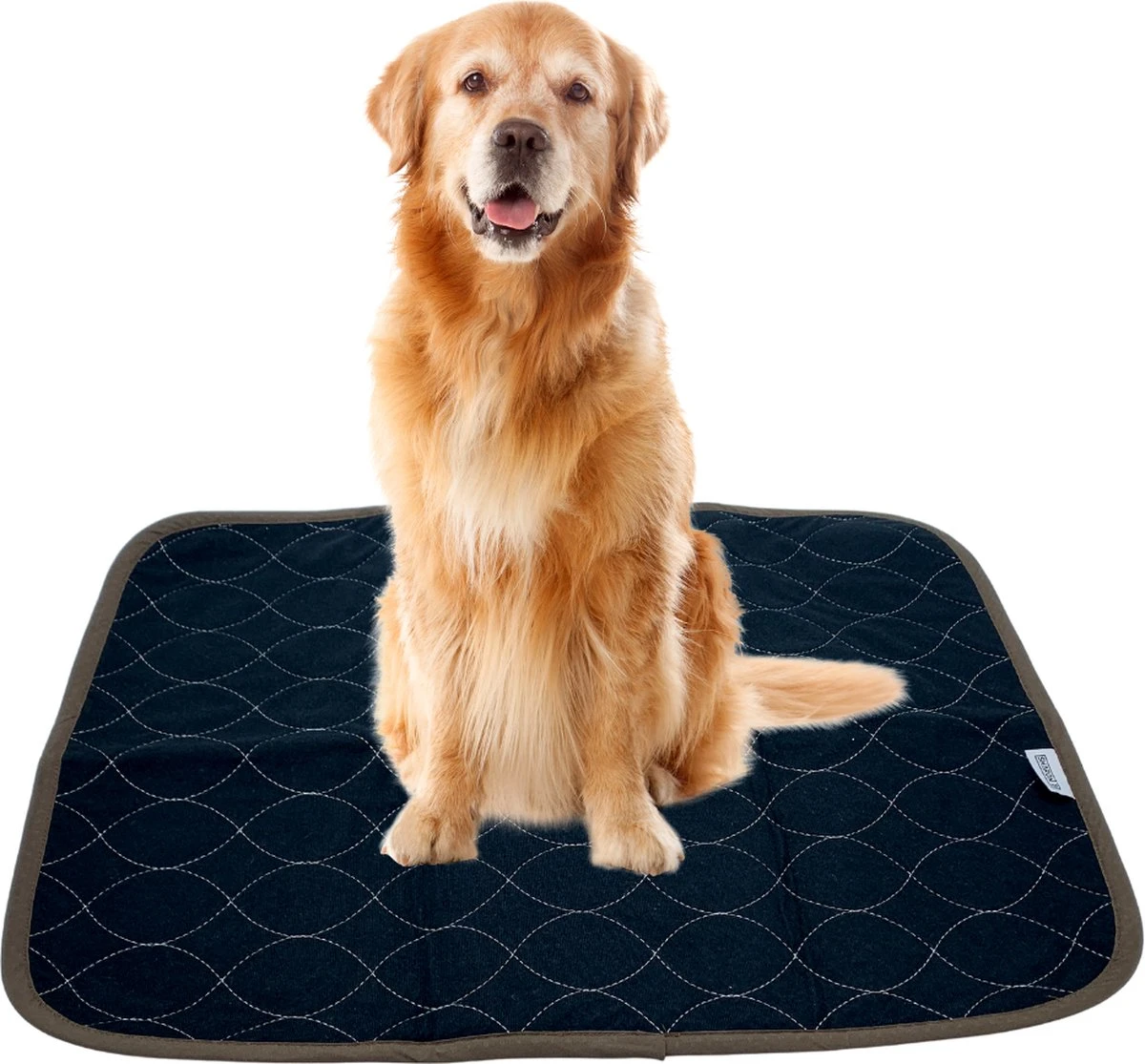 XXL Puppy Training Pad - Plasmat - Zwart - 104 X 104 Cm - Hondentoilet - Herbruikbaar - Wasbaar