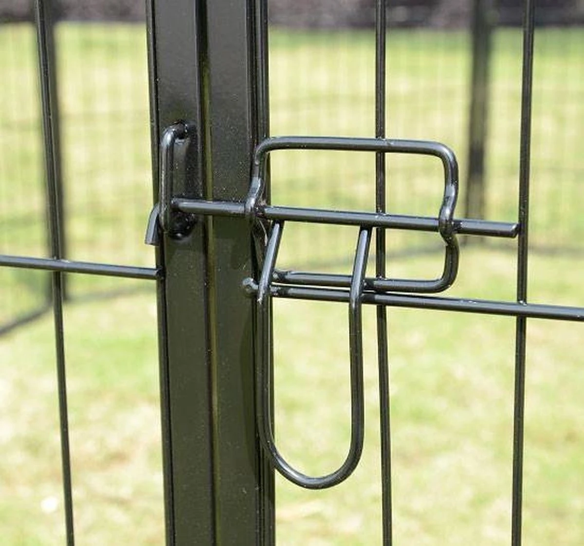 Merkloos Topmast Premium Puppyren - 120 Cm Hoog - 640 Cm Omtrek - Hondenren - Hondenhok - Zwart - Image 6