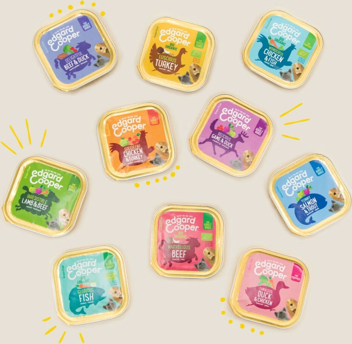 11x Edgard & Cooper Kuipje Vers Vlees Puppy Hondenvoer Eend - Kip 150 Gr - Image 3