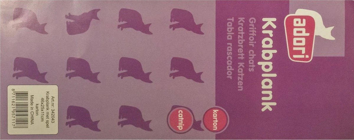 Adori Krabplank Met Spel - Krabpaal - 45x25x11 Cm - Image 8