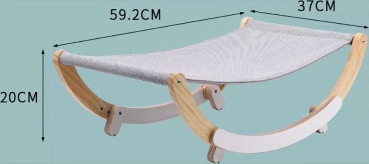 LuxeBass 2-In-1 Katten Hangmat | Hangmat Kat Met Optioneel Wiegfunctie | Wiegen Of Stabiel - Image 2