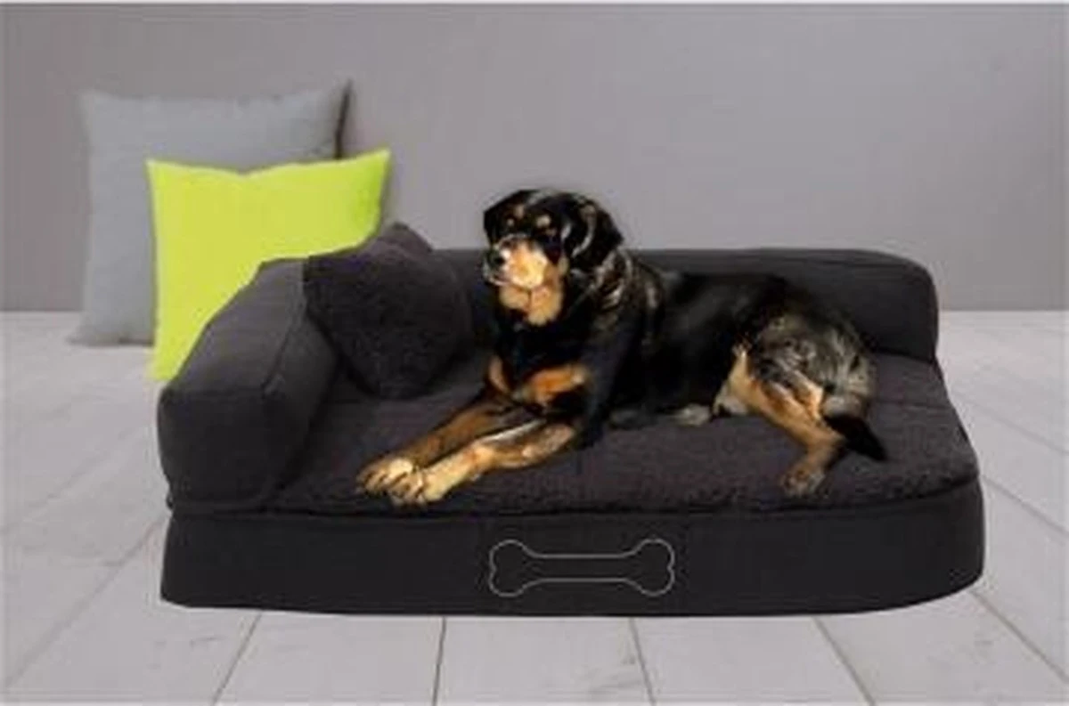 Sun Garden Pallina Orthopedisch Hondenkussen 120x80x27cm Antraciet/Grijs - Image 8