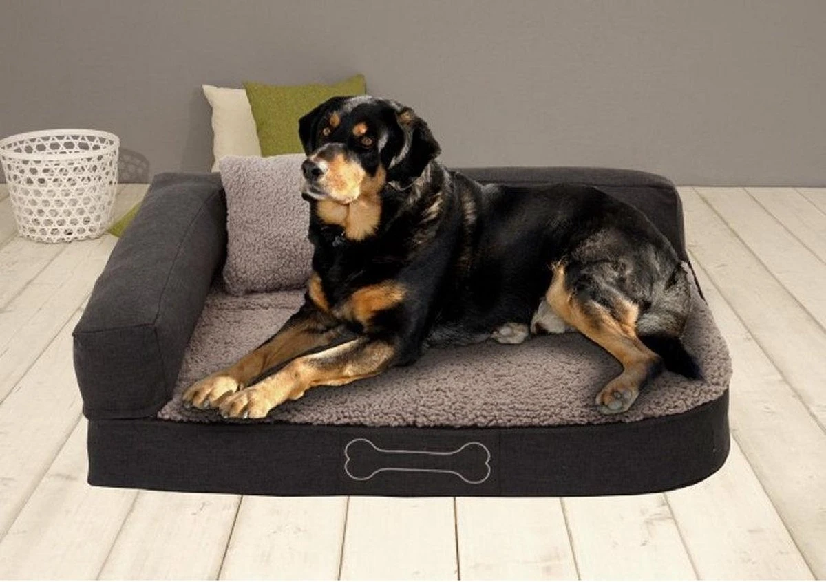 Sun Garden Pallina Orthopedisch Hondenkussen 120x80x27cm Antraciet/Grijs