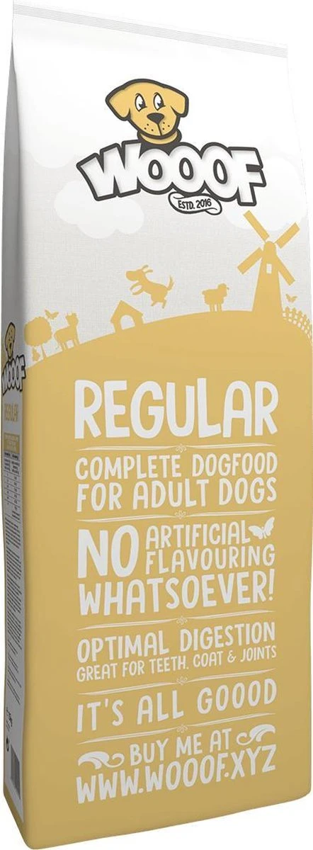 WOOOF Regular 18KG - Geperst Hondenvoer - Geperste Hondenbrokken - Droogvoer - 18KG - Image 6