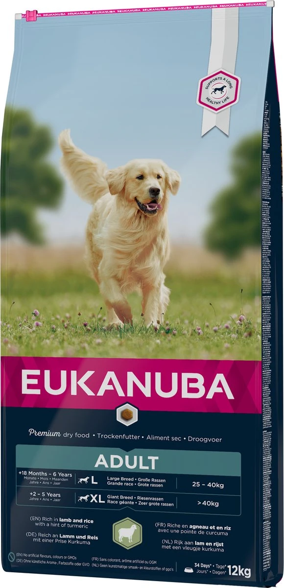 Eukanuba Dog Adult Large Breed Lam/Rice - 12 KG - Image 8