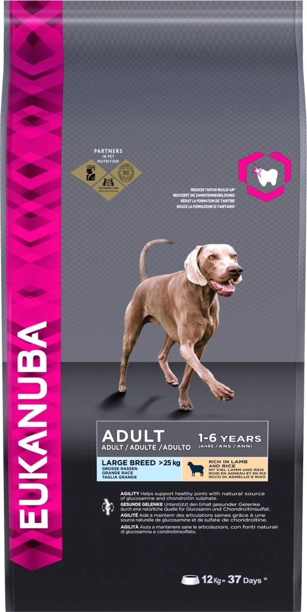 Eukanuba Dog Adult Large Breed Lam/Rice - 12 KG - Image 4