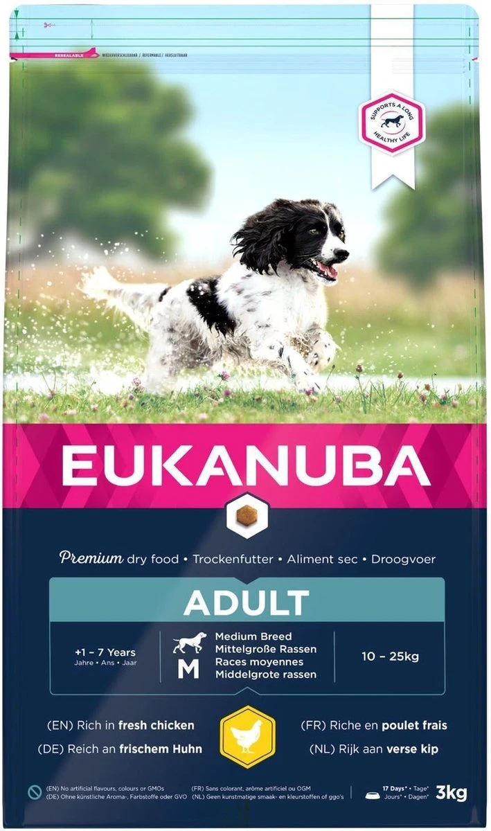 Eukanuba Dog Adult Medium Breed - Kip - Hondenvoer - 15 Kg - Image 5
