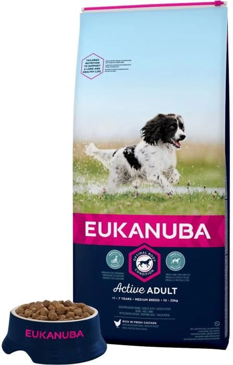 Eukanuba Dog Adult Medium Breed - Kip - Hondenvoer - 15 Kg - Image 6