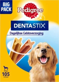 Pedigree Dentastix Kauwstaven - Gebitsverzorgende Hondensnacks - Maxi - 105 Stuks