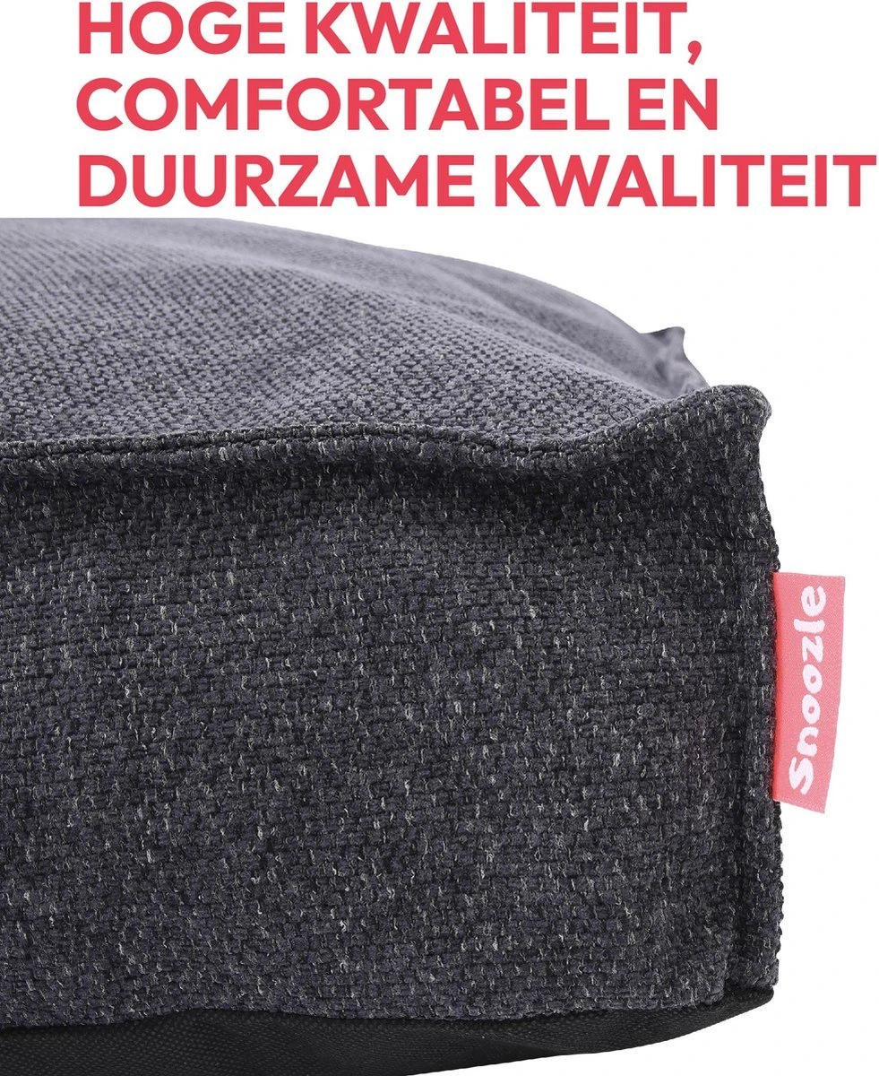 Snoozle Orthopedische Hondenmand - Zacht En Luxe Hondenkussen - Hondenbed - Wasbaar - Hondenmanden - 100 X 70 Cm - Stormy Grey - Image 2